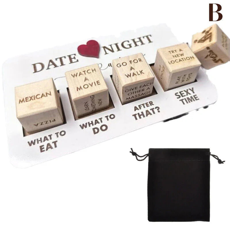 Date Night Dice After Dark Edition Date Night Wooden Dice Game For Couples Fun Anti Spier