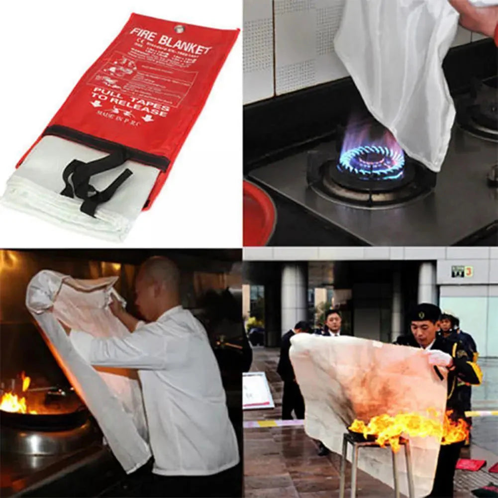 Fire Blanket Emergency Fiberglass Cloth Anti Spier