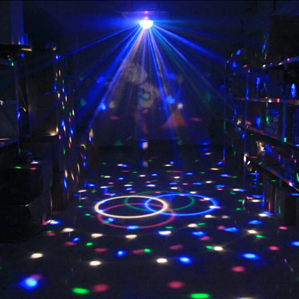 Disco Party Lights Strobe LED DJ Ball Sound Activated Bulb Dance Lamp Decoration Anti Spier