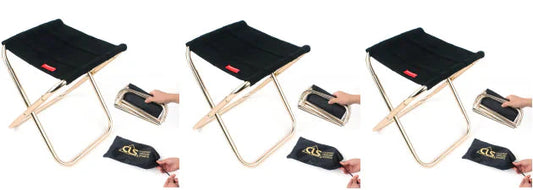 Outdoor Folding Chair - 7075 Aluminum Fishing Stool Anti Spier