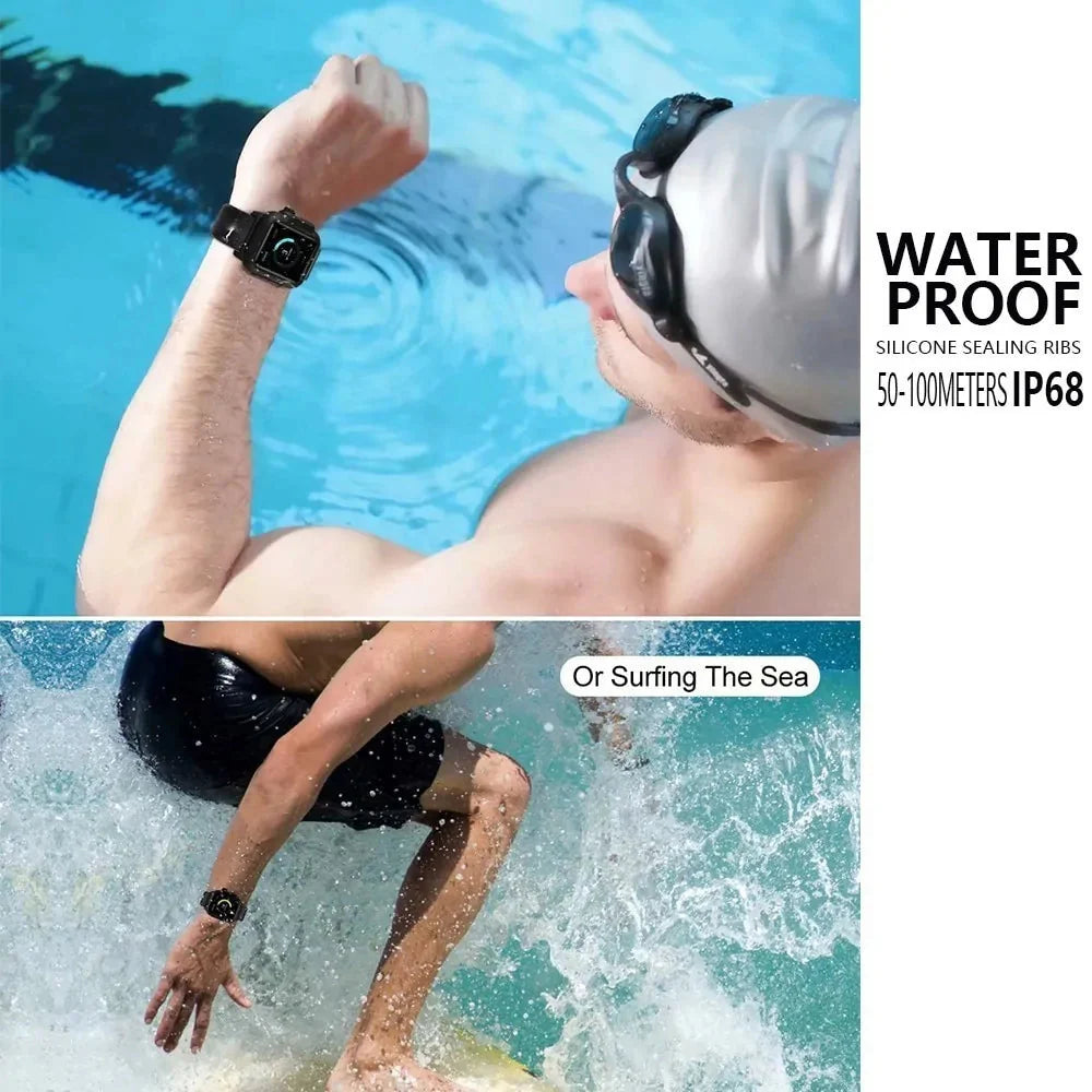 Waterproof Box Case Strap For Apple Watch Anti Spier