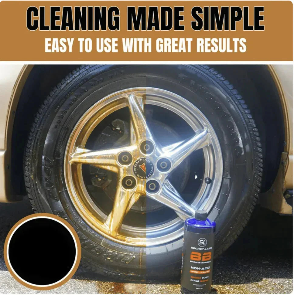 Bronze Bomber Wheel Cleaner - Non-Acid Formula Anti Spier