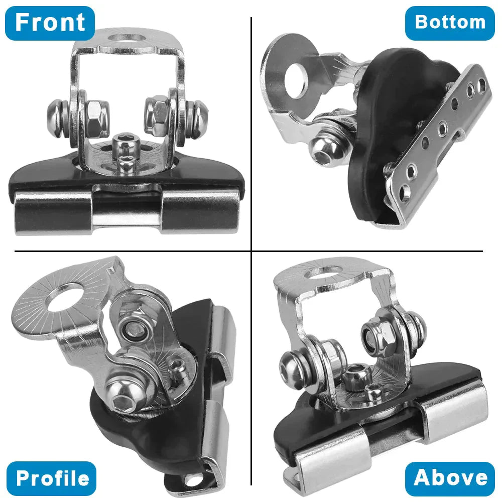 2PCS Pillar Hood Led Work Light Bar Mount Bracket Clamp Holder Offroad Universal Anti Spier