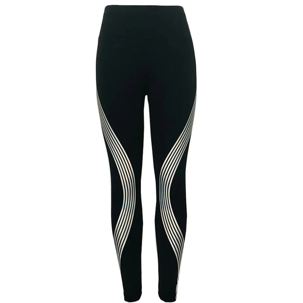 Rainbow Reflective Leggings For Women Anti Spier