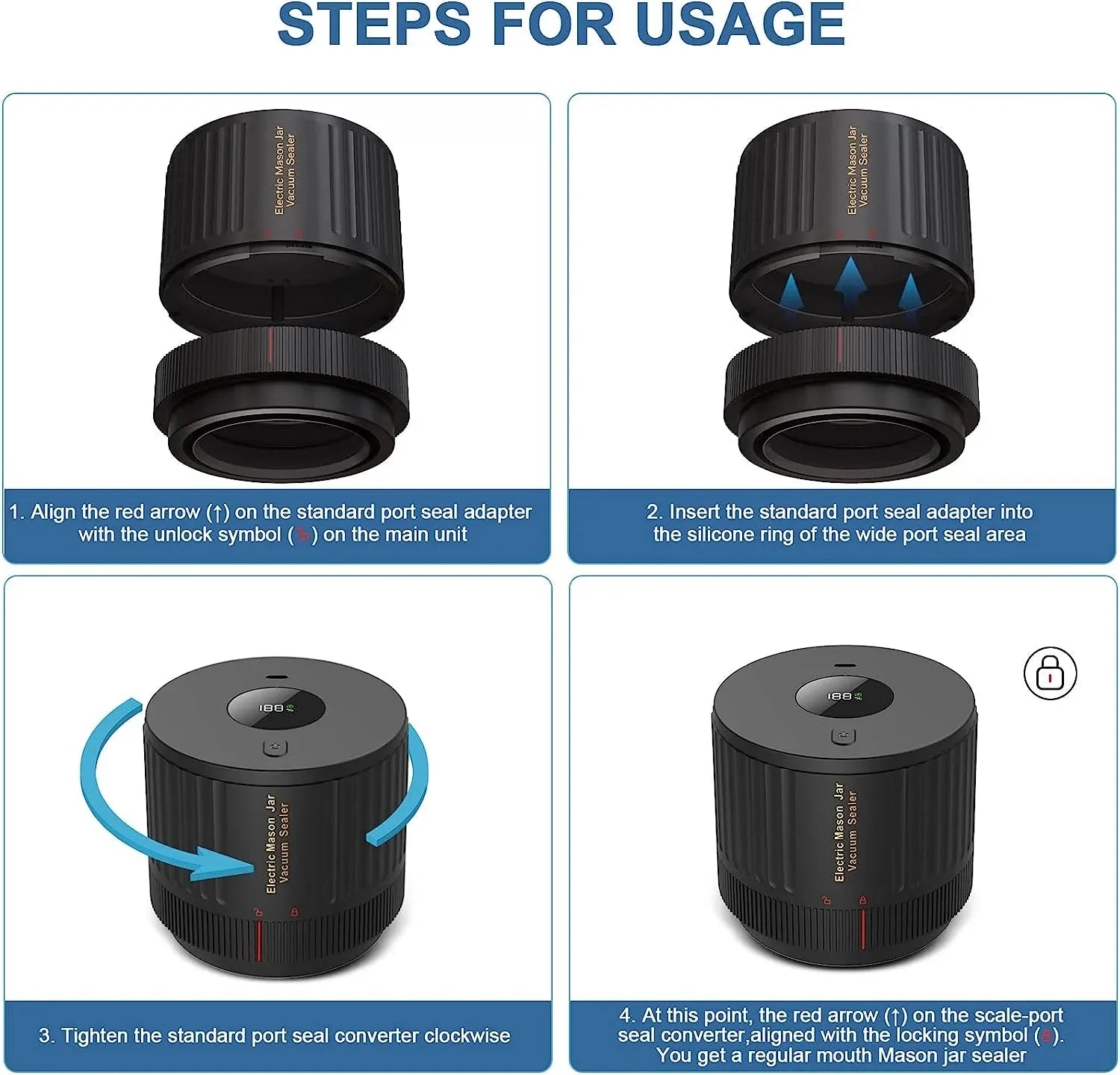 Seal Away Jar Vacuum Sealer Anti Spier