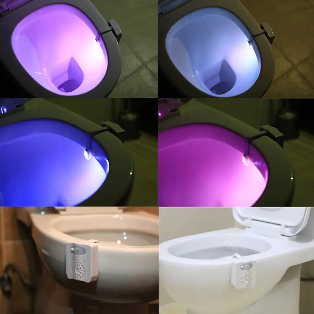 CLEAN BOWL UV Sanitizing Light For Germ Free Toilets With LED Motion Light Anti Spier