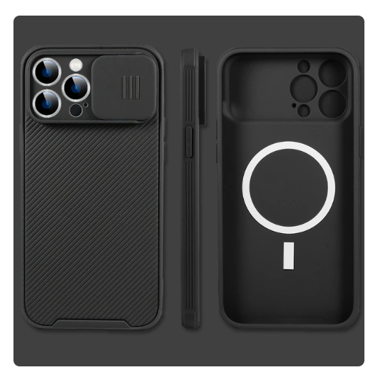 Slide Camera Lens Magsafe Charging Case Anti Spier