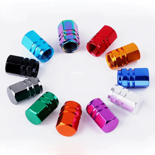 Aluminum Alloy Car Wheel Tire Valve Caps Anti Spier