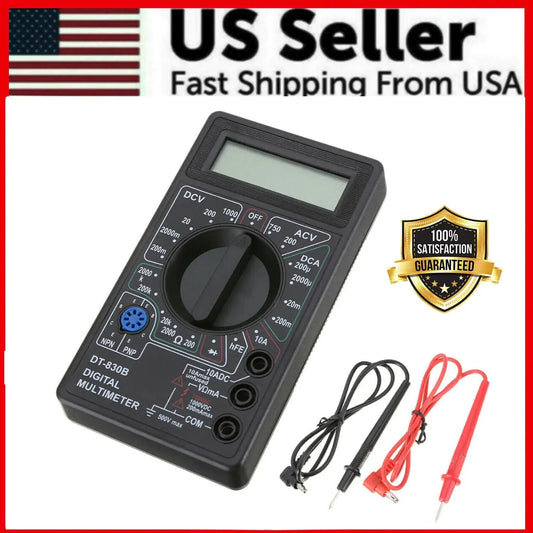 7 Fn Digital Multimeter AC DC Voltage Volt 10 Amp Current Resistance Ohm Meter Anti Spier