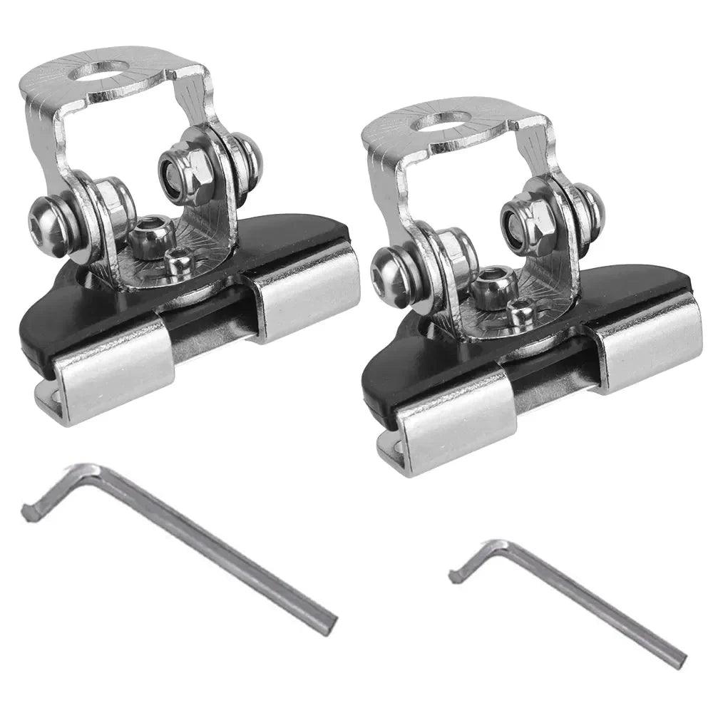 2PCS Pillar Hood Led Work Light Bar Mount Bracket Clamp Holder Offroad Universal Anti Spier