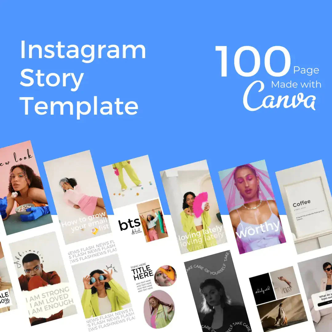 Downloadable Instagram Story 100 Template Anti Spier