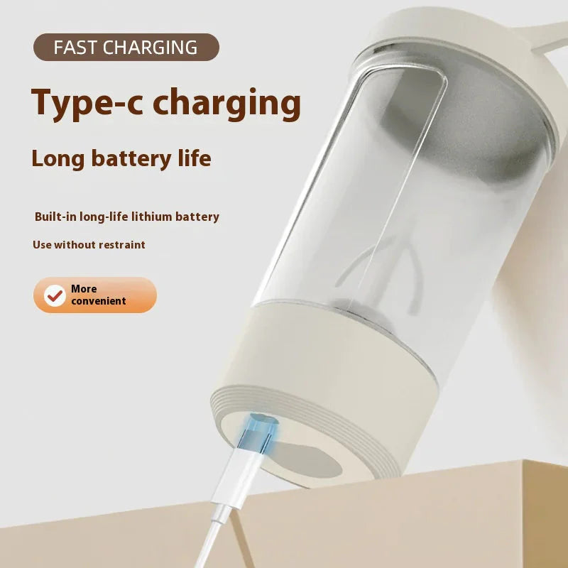 400ML Electric Protein Shaker Bottle Anti Spier