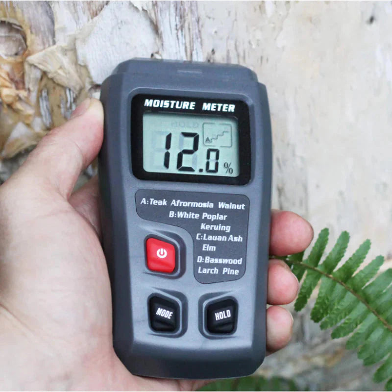 Digital LCD Wood Moisture Meter Detector Tester Wood Firewood Paper Cardboard Anti Spier