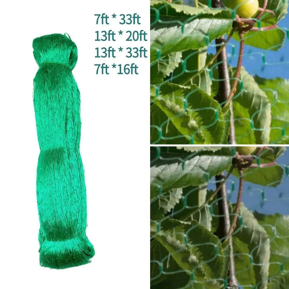 33FT Anti Bird Netting Pond Net Protection Tree Crops Plants Fruits Garden Mesh Anti Spier