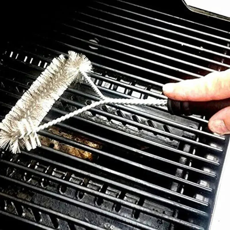Stainless Steel BBQ Grill Cleaning Brush - 1pc Tool Anti Spier