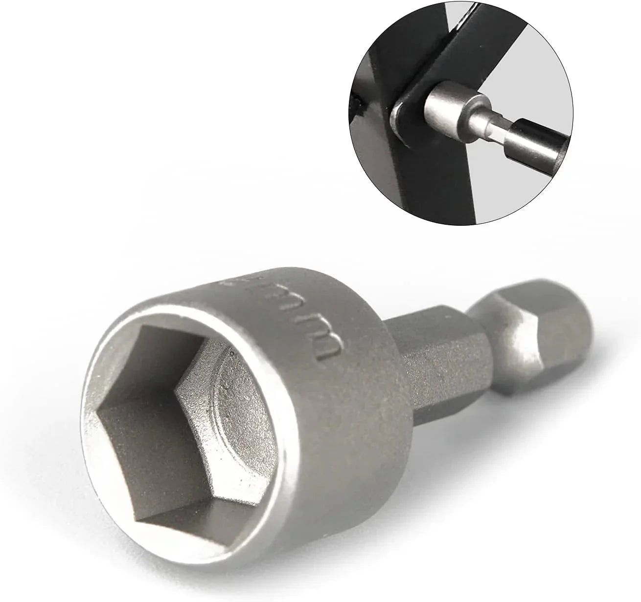 14 PCS Power Nut Driver Bit Set Quick Change MM & SAE Impact 1/4" Hex Shank USA Anti Spier