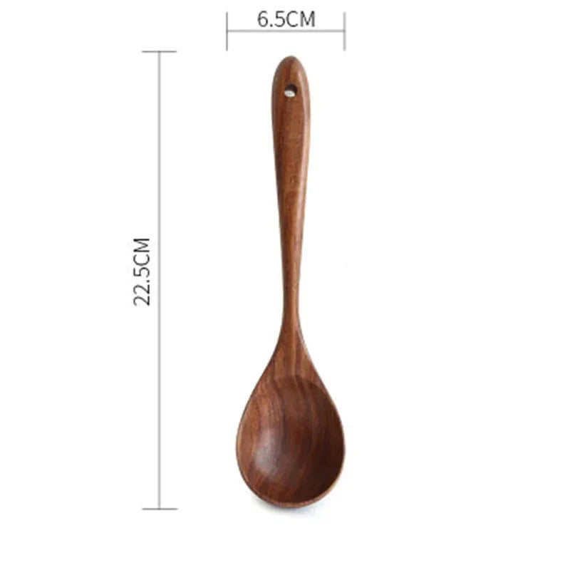 Essential Non-Stick Cookware & Wooden Spoon Set Anti Spier
