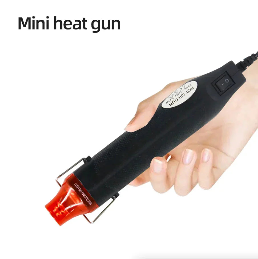 Mini Heat Gun DIY Electric Nozzles Tool Hot Air Gun Embossing Drying Paint USA Anti Spier