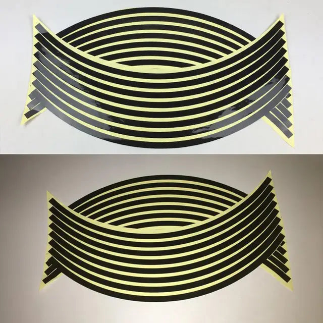 Wheel Stickers Tire Reflective Anti Spier