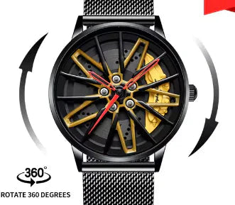 360° Rotate Wheel Watches For Men Anti Spier