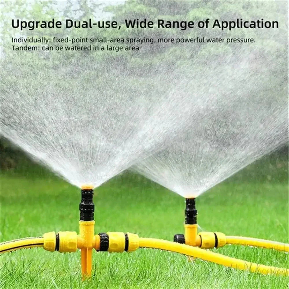 360° Rotation Auto Irrigation System Garden Lawn Sprinkler Patio Save Water USA Anti Spier