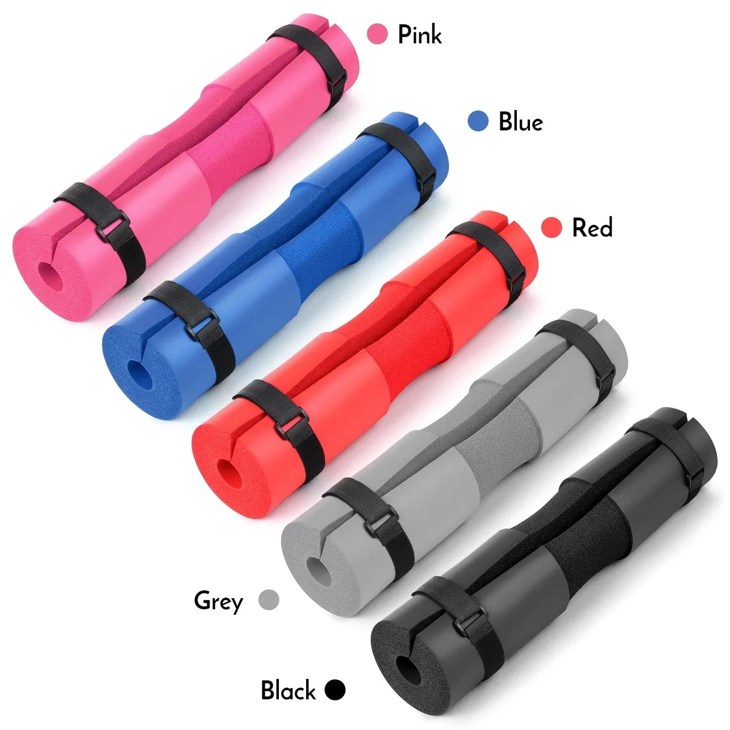 Barbell Squat Pad with Fixing Straps for Weightlifting Anti Spier