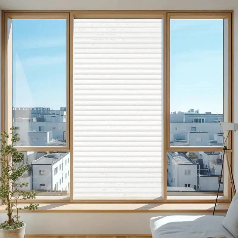 Static Cling Window Film - Frosted 3D Decorative Vinyl Anti Spier