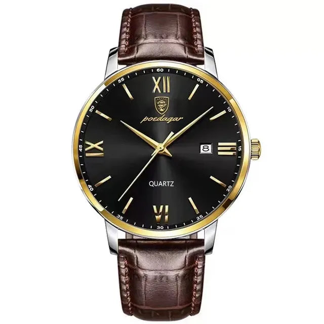 Leather Men Quartz Luxury Watches Anti Spier