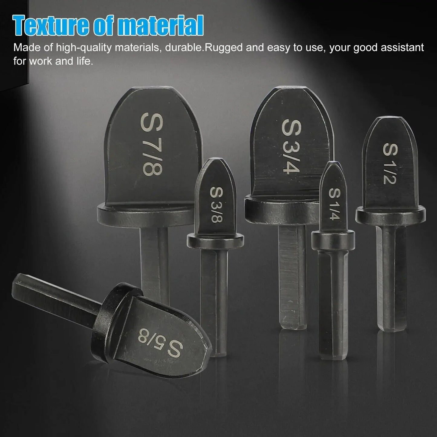 6x Swaging Tool Drill Bit Set Air Conditioner Copper Pipe Flaring Tube Expander Anti Spier