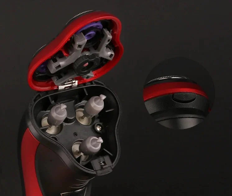 Men's Razor Rotary Waterproof Electric Shaver Pop-Up Trimmer Wet Dry Cordless Anti Spier