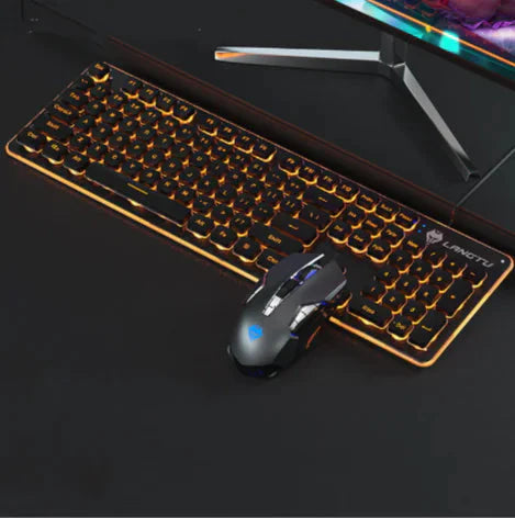 USB Wired Luminous Gaming Keyboard – Ideal for Home & Office Use Anti Spier