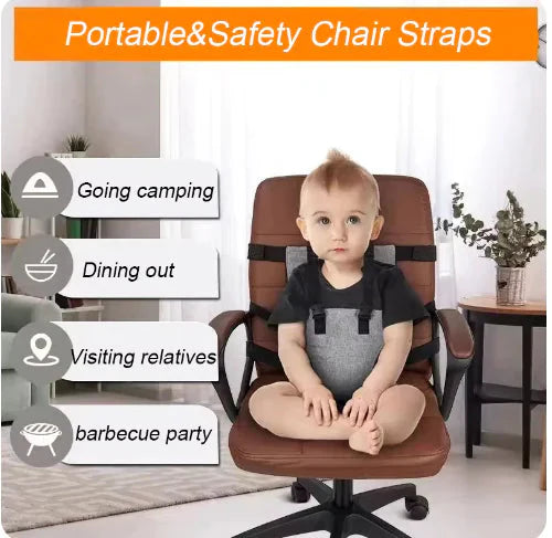 Child Chair Safety Belt – Adjustable Feeding Guard Anti Spier