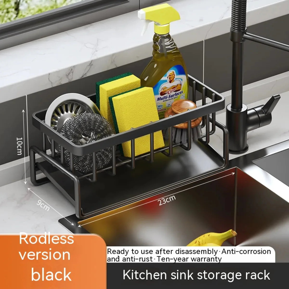 Multi-Functional Kitchen Sink Storage & Drainage Rack Anti Spier