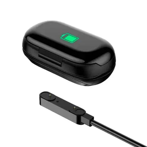 Smart Watch with Built-in TWS Wireless Bluetooth Earphone Blood Heart Rate Monitor Anti Spier