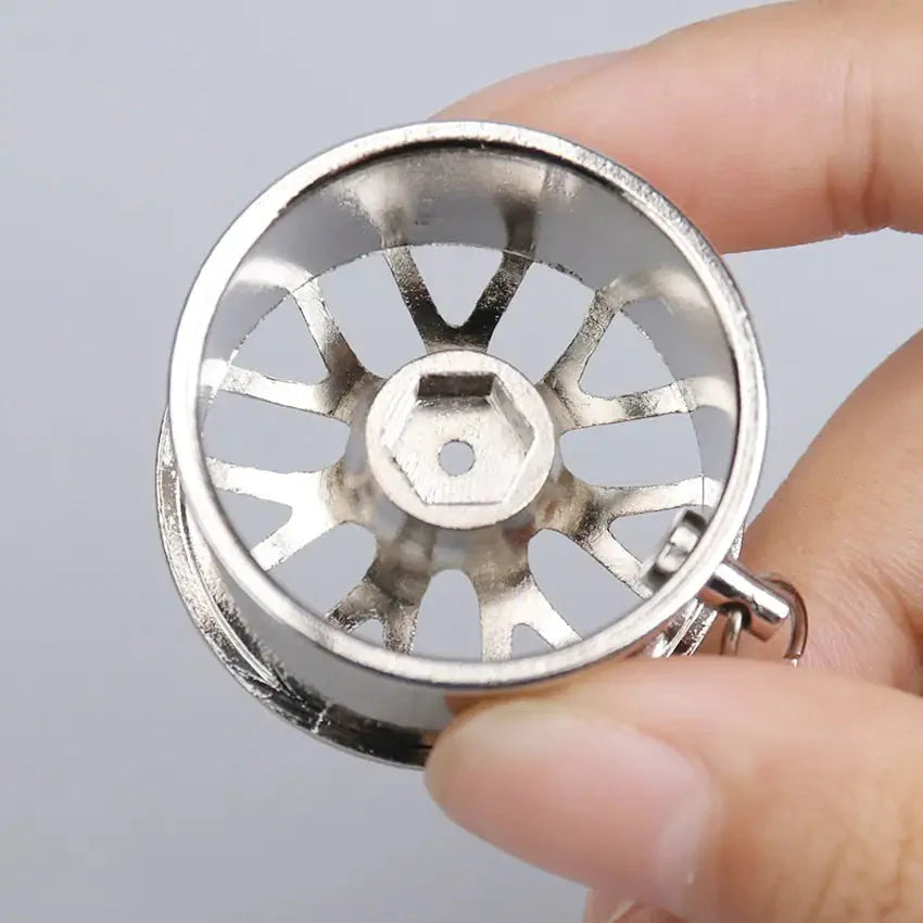 Wheel Rim Hub Tuning Keychain Anti Spier