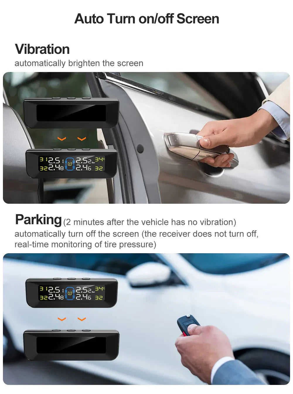 TPMS with External Sensors Anti Spier