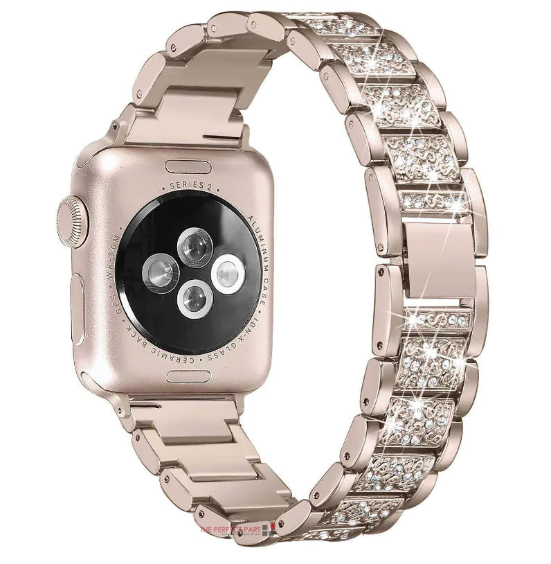 Crystal Bling Band Case iWatch Strap For Apple Watch Ultra Series 8 7 SE 6 5 4 3 - Anti Spier 