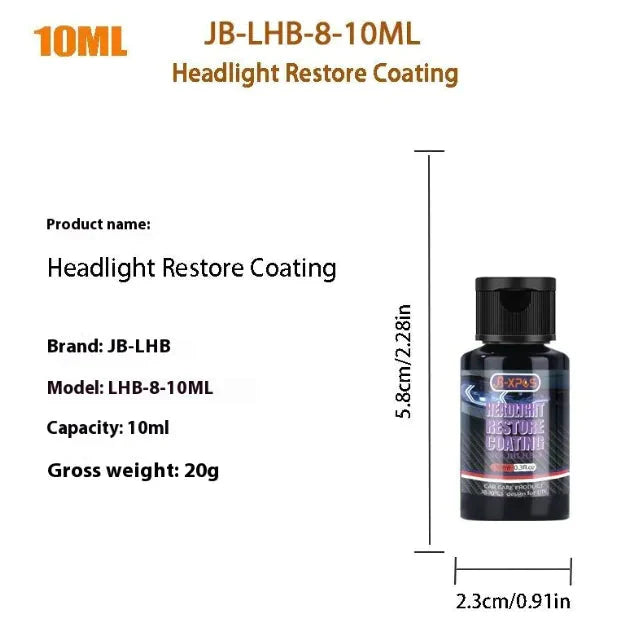 Headlight Restore Coating Anti Spier