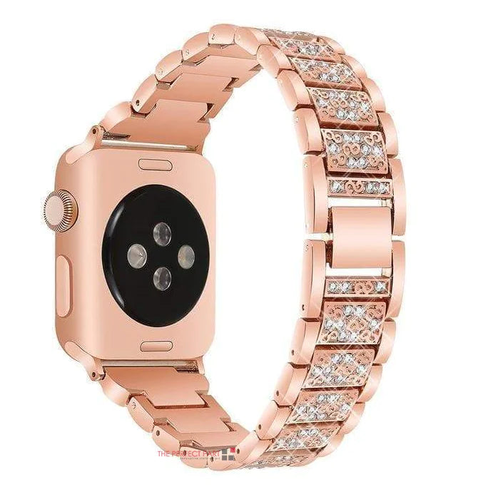 Crystal Bling Band Case iWatch Strap For Apple Watch Ultra Series 8 7 SE 6 5 4 3 - Anti Spier 