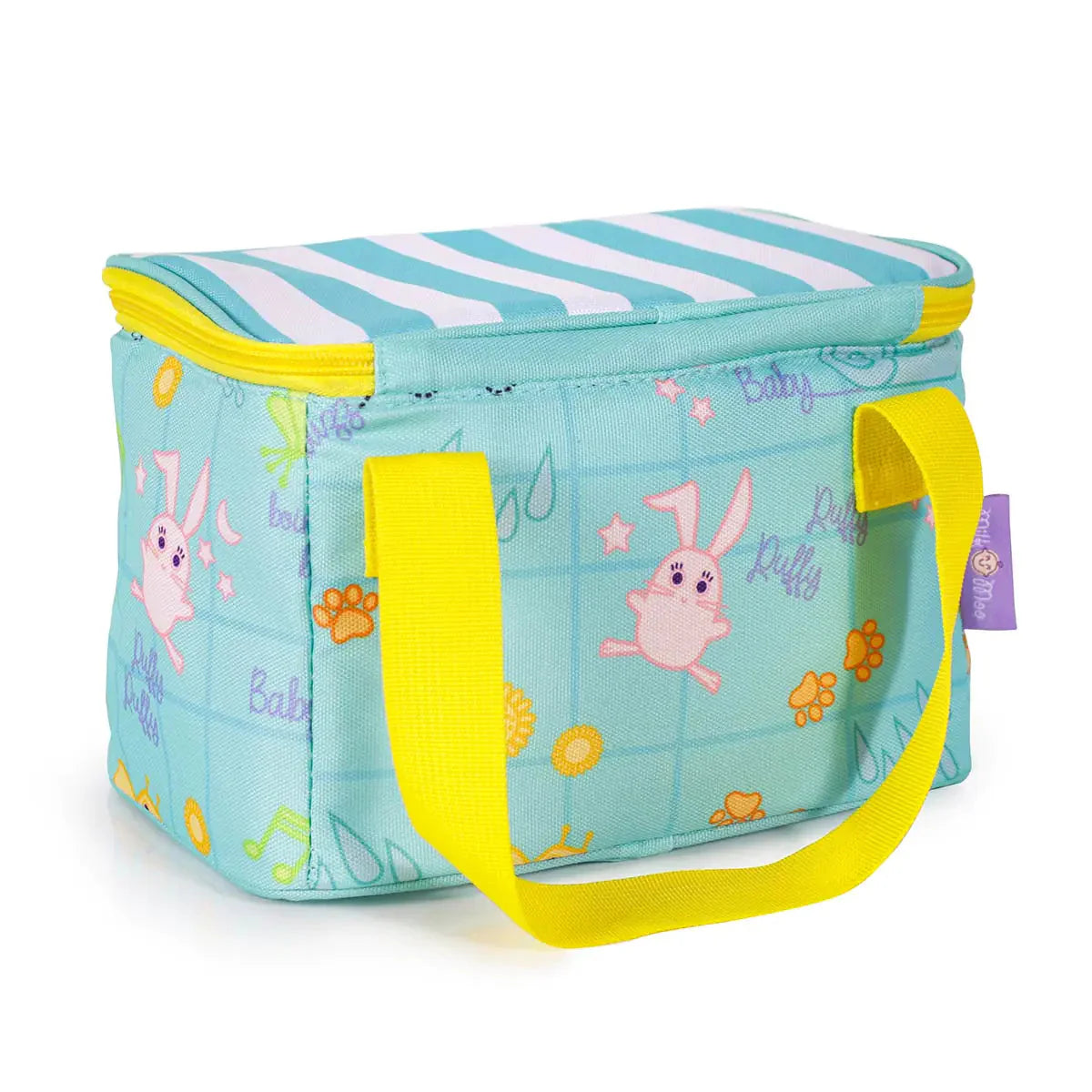 Milk&Moo Insulated Lunch Box For Kids, Turquoise Anti Spier
