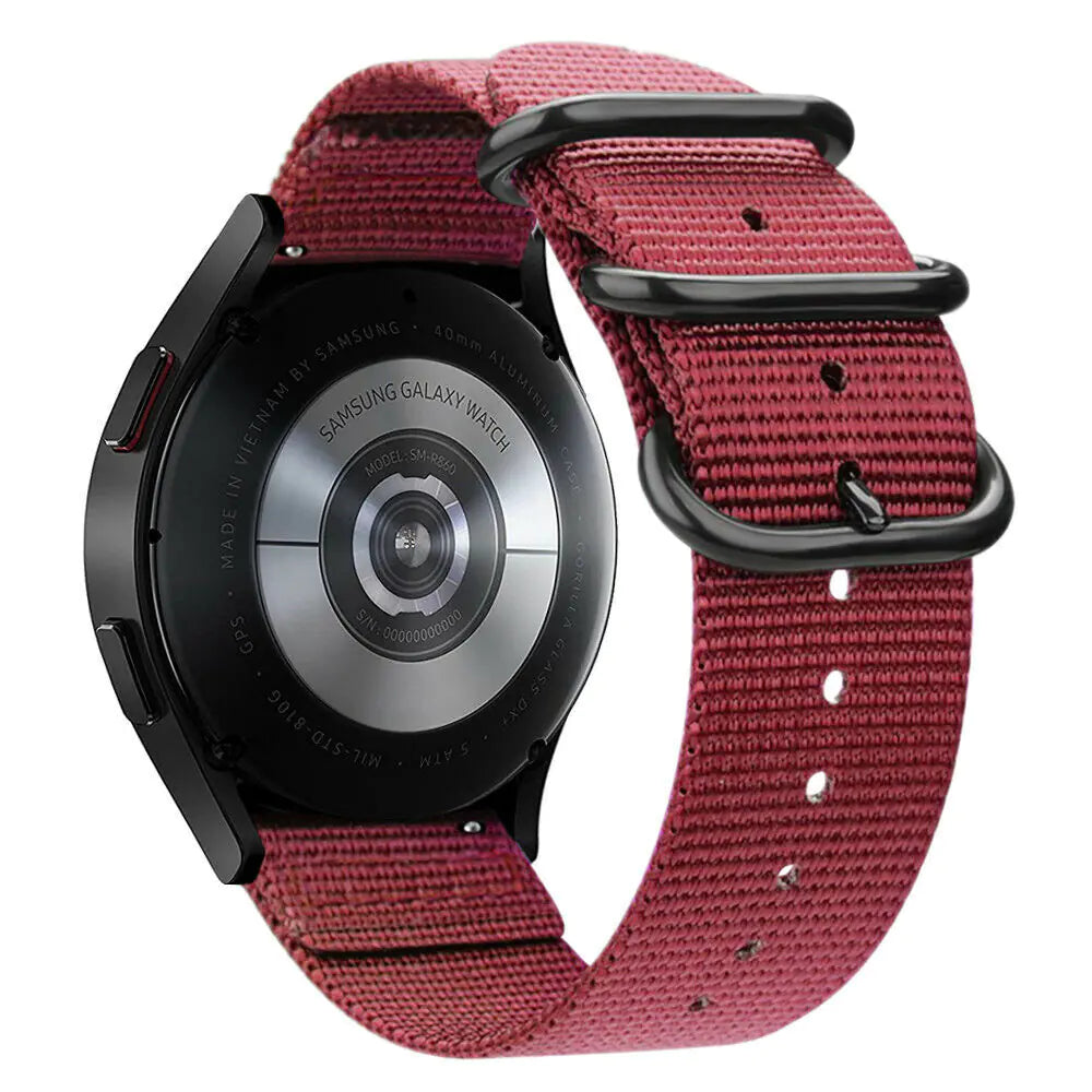 18mm 20mm 22mm Durable Military Woven Nylon Wrist Watch Band Quick Release Strap - Anti Spier 