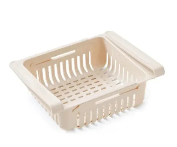 Refrigerator Telescopic Storage Basket Anti Spier