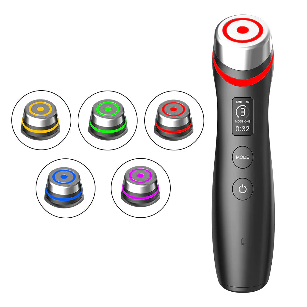 Color Light Microcurrent Vibration Massager Anti Spier