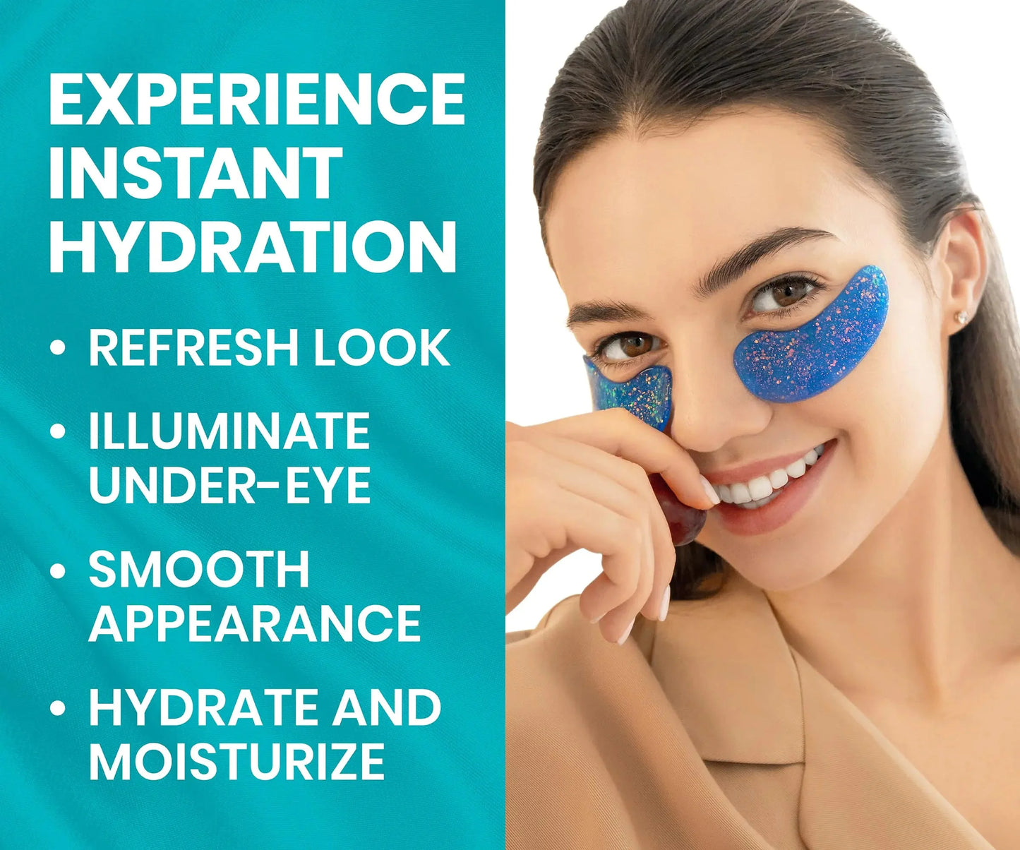 Under Eye Patches for Dark Circles and Puffy Eyes (30 Pairs), Marine Collagen Eye Mask for Puffiness with Vitamin C, Hyaluronic Acid, and Pearl Extract, Eye Gel Pads for Dark Circles and Puffiness 30 Count (Pack of 1) Anti Spier