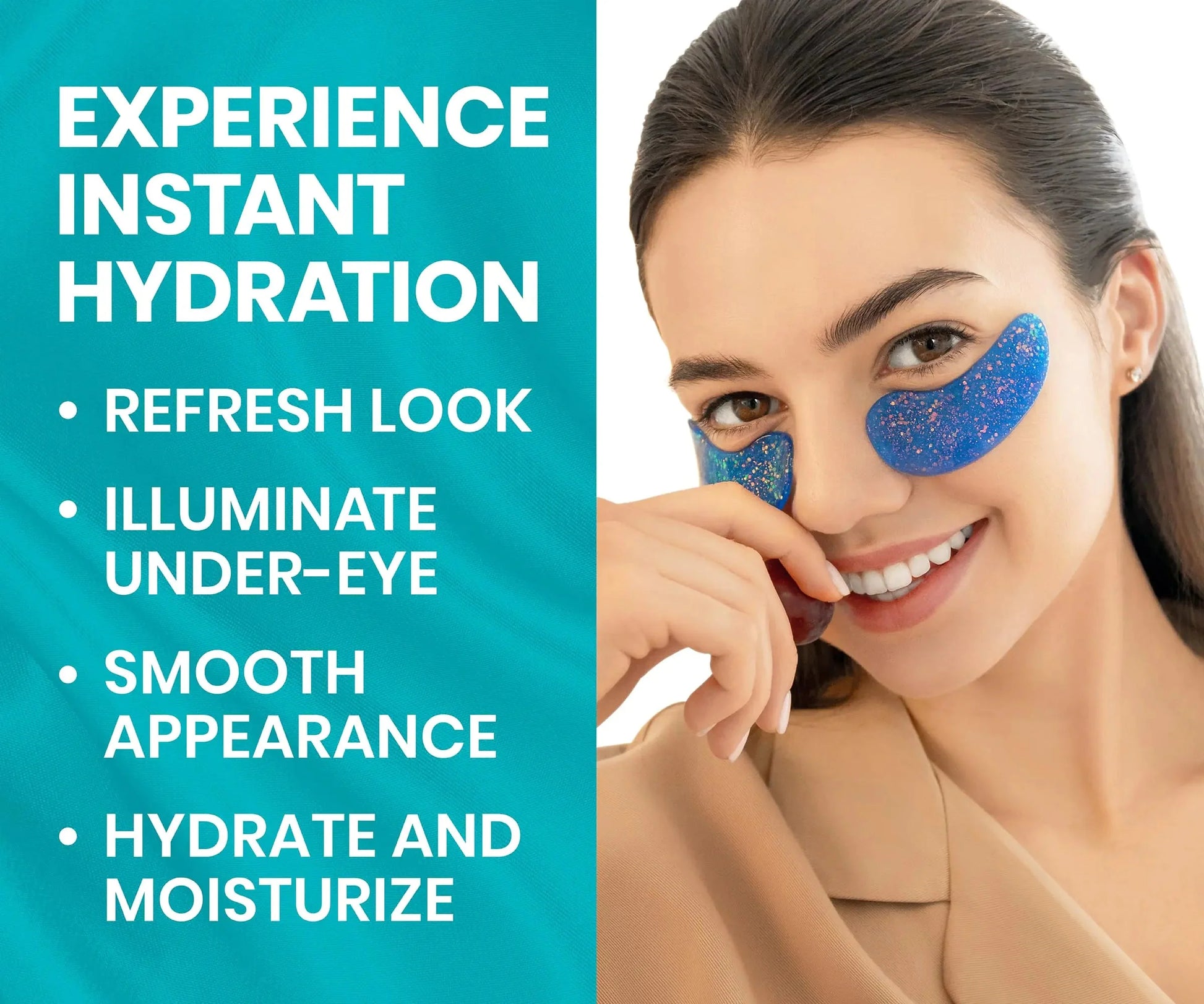 Under Eye Patches for Dark Circles and Puffy Eyes (30 Pairs), Marine Collagen Eye Mask for Puffiness with Vitamin C, Hyaluronic Acid, and Pearl Extract, Eye Gel Pads for Dark Circles and Puffiness 30 Count (Pack of 1) Anti Spier