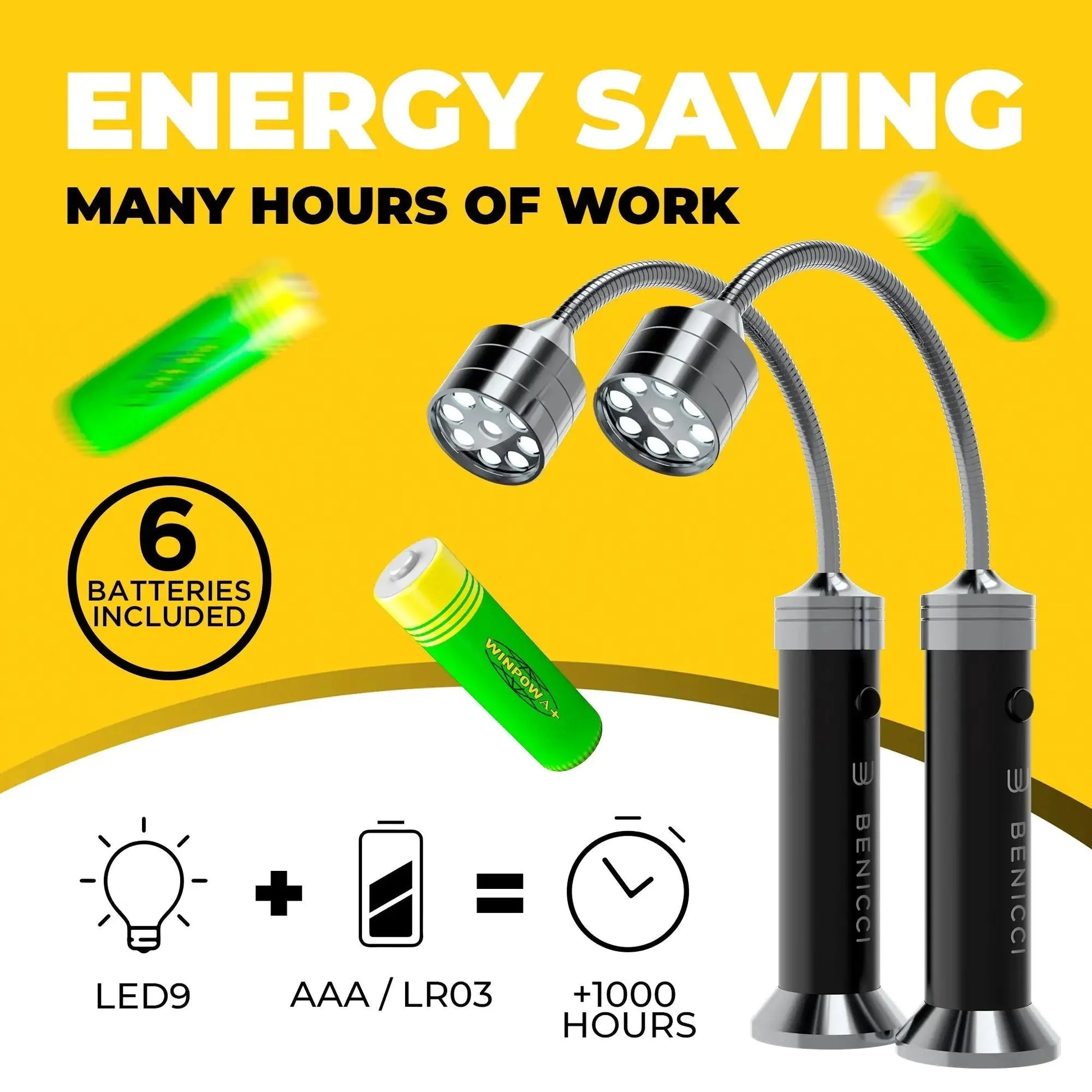 Flexible LED BBQ Grill Lights Set of 2 - The Perfect Grilling Accessories Light with 360-Degree Magnetic Base and Gooseneck - 100% Portable Anti Spier