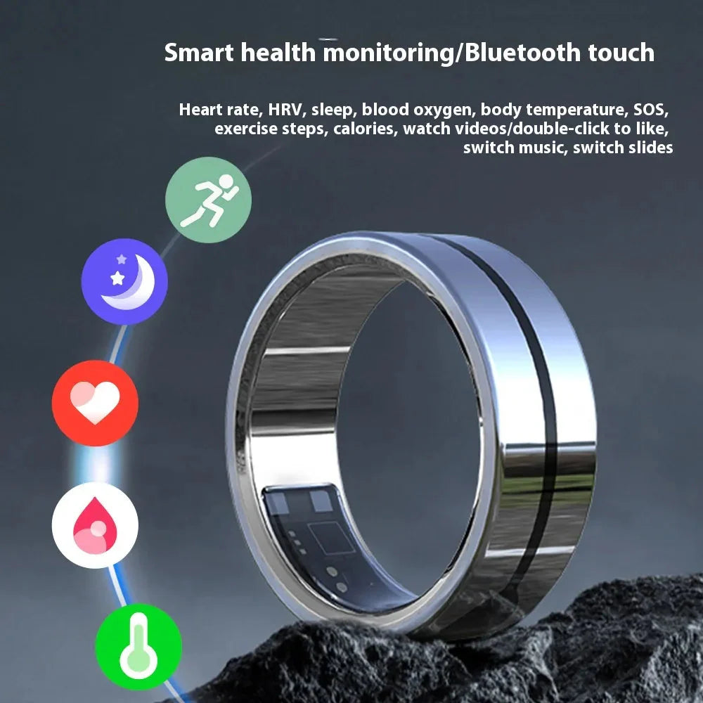 Smart Waterproof Bluetooth Sports Health Ring Anti Spier