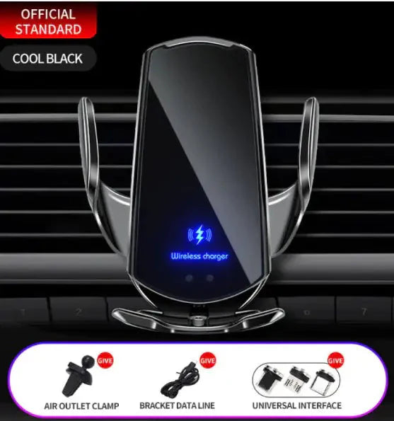 Car Wireless Charger with Magnetic Phone Holder Anti Spier