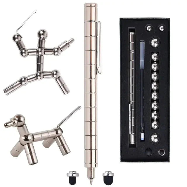 Multifunctional Deformable Magnet Fidget Pen Anti Spier