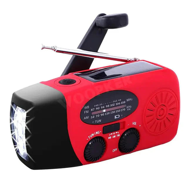Versatile Emergency Radio with Powerful Flashlight Anti Spier